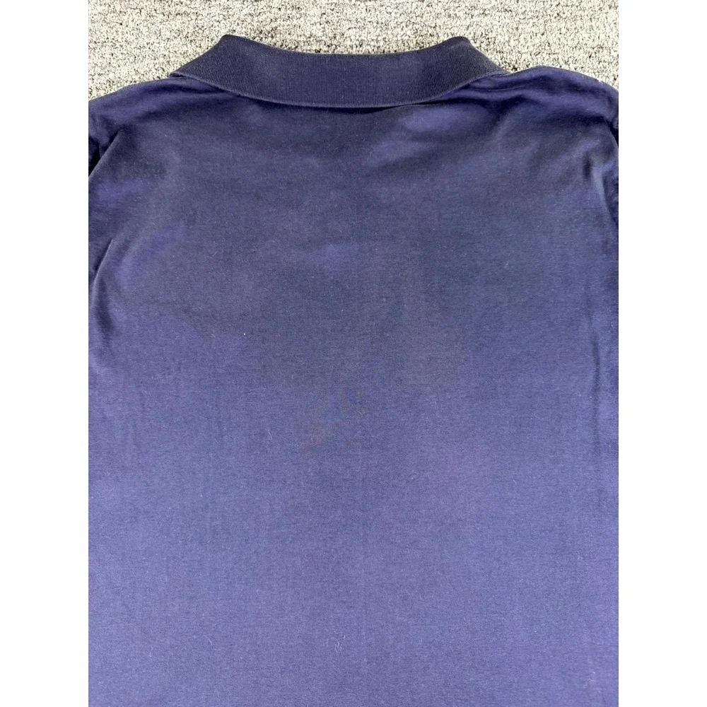 Banana Republic Luxe Touch Performance Polo Shirt Mens Medium Navy Blue Golf
